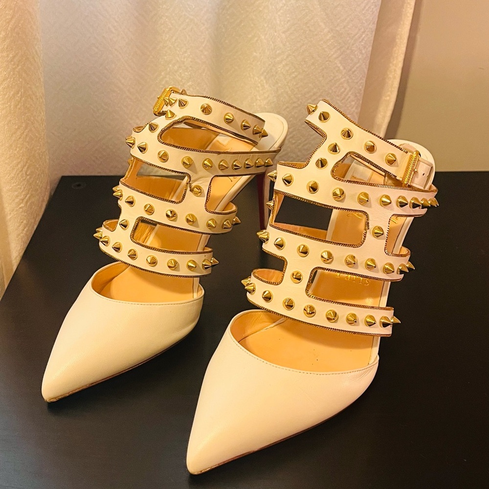 Authentic Christian louboutin Tchicaboum 85, worn twice